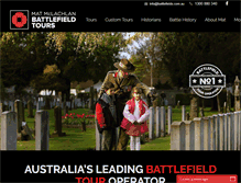 Tablet Screenshot of battlefields.com.au